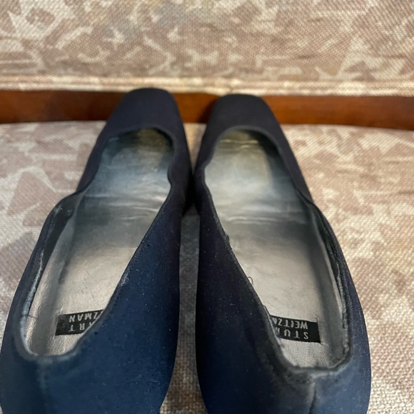 Stuart Weitzman Black Block Heels Size 7.5N - Picture 2 of 6